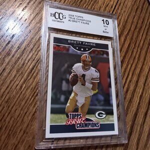 2006 Topps | True Champions | #3 | Brett Favre | BGGC 10 | Pop 5